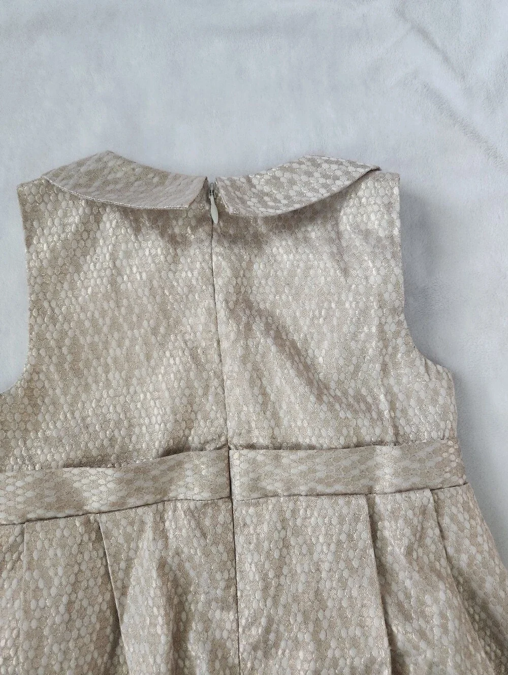 Gymboree Metallic Gold Brocade Party Dress